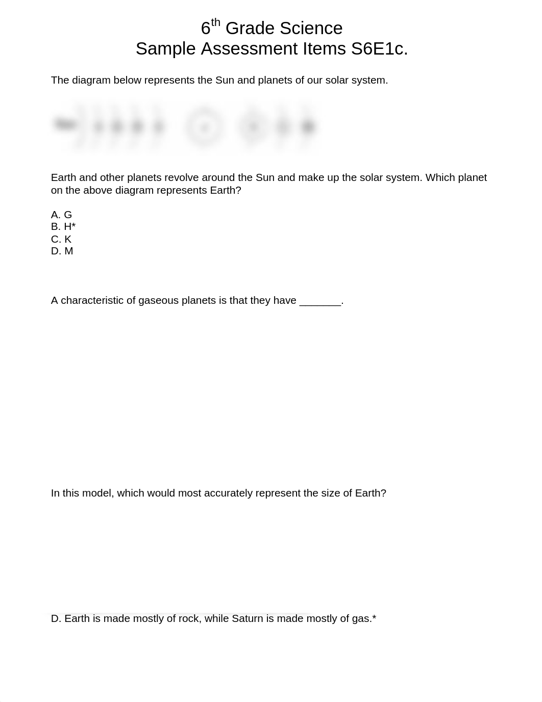 6th Grade Science Sample Assessment Items S6E1c.pdf_dx30287hfvp_page1