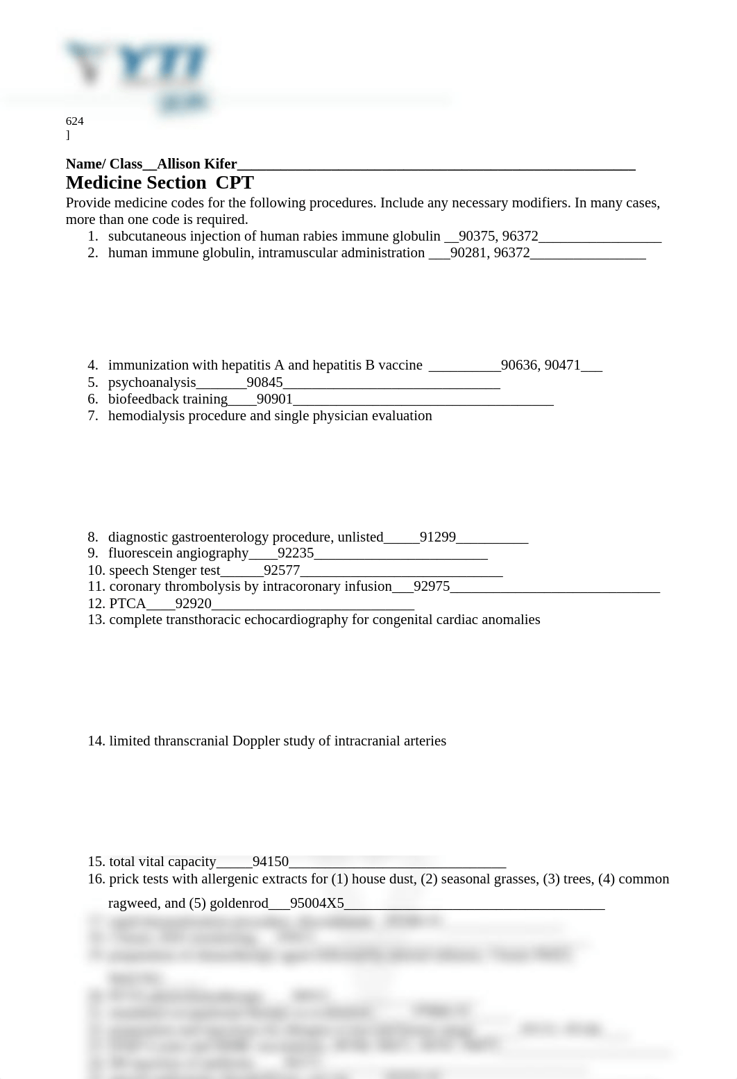 CPT II Medicine Worksheet_dx3583wv2jp_page1