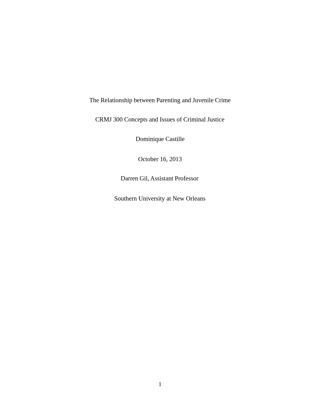 The Relationship between Parenting and Juvenile Crime CRMJ 300_dx3omgg8p3i_page1