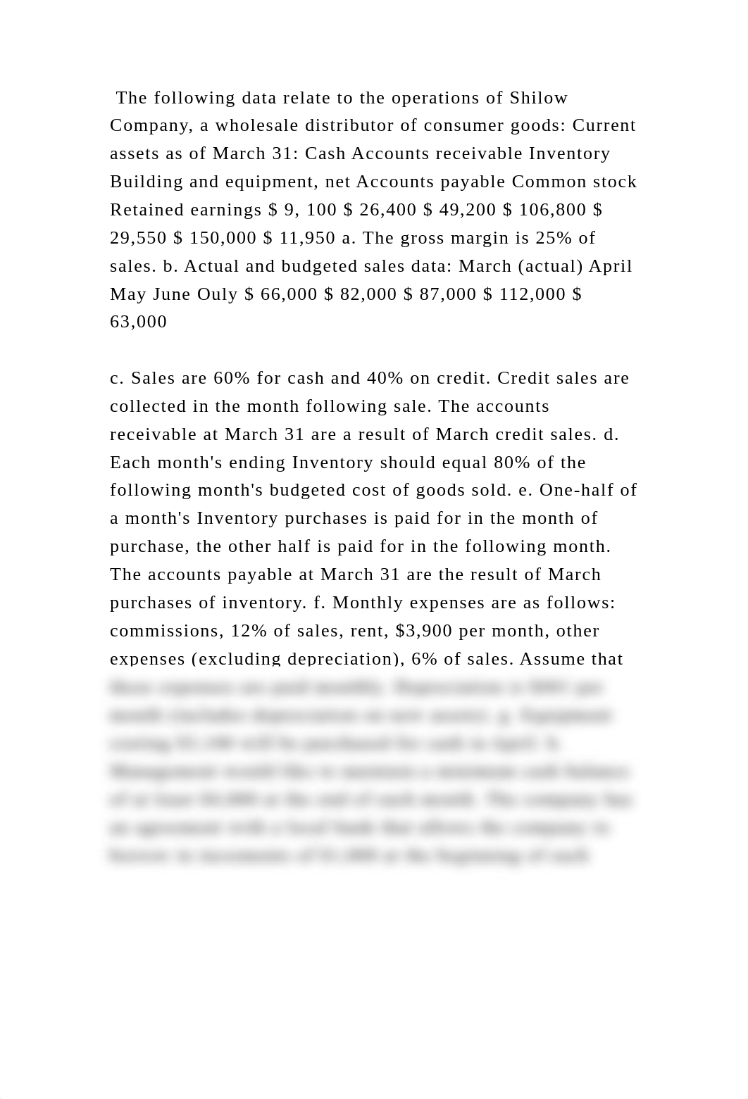 The following data relate to the operations of Shilow Company, a whol.docx_dx3wu3wqz1t_page2