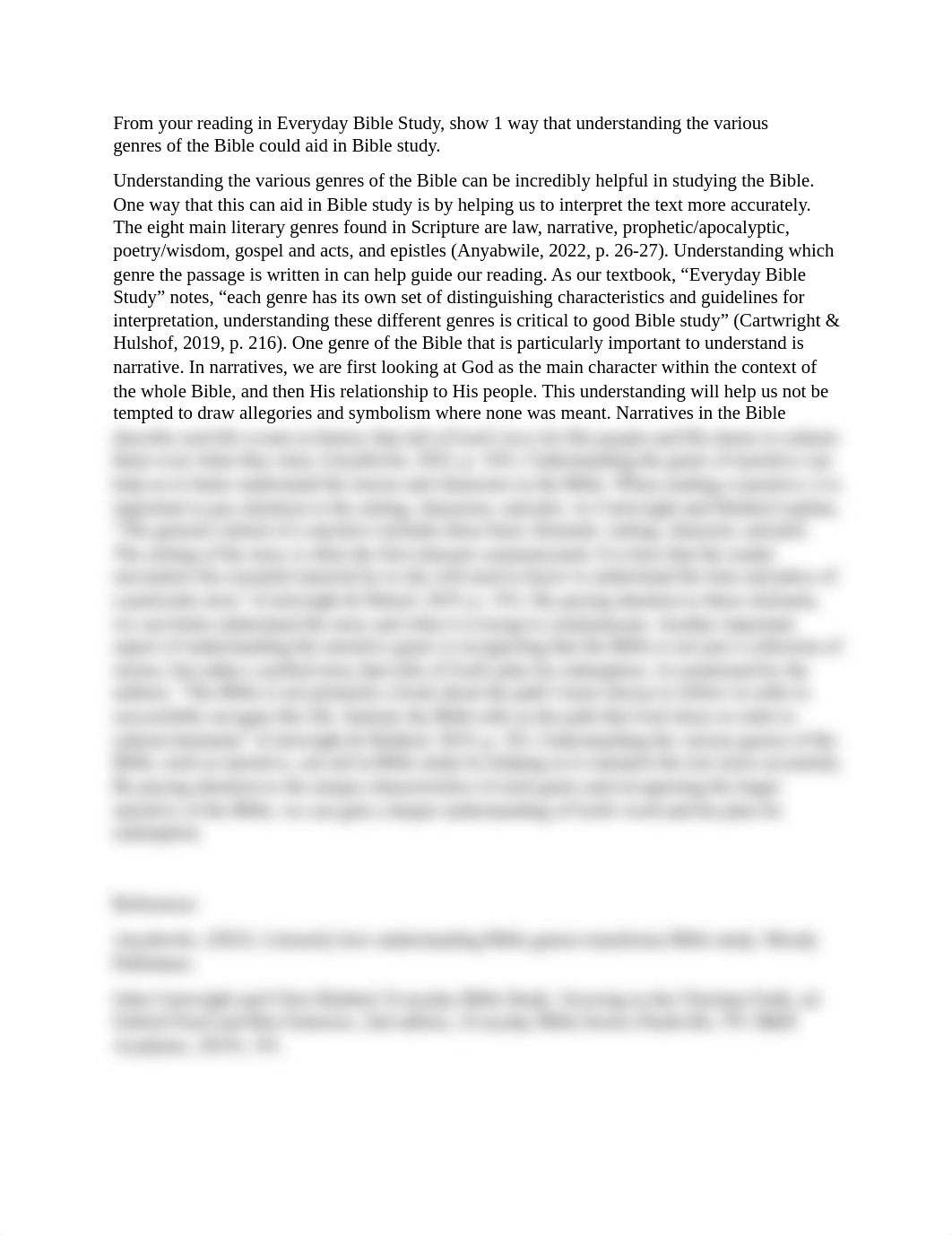 BIBL 104 Discussion Thread How to Study the Genres of the Bible.docx_dx45xpo1gya_page1