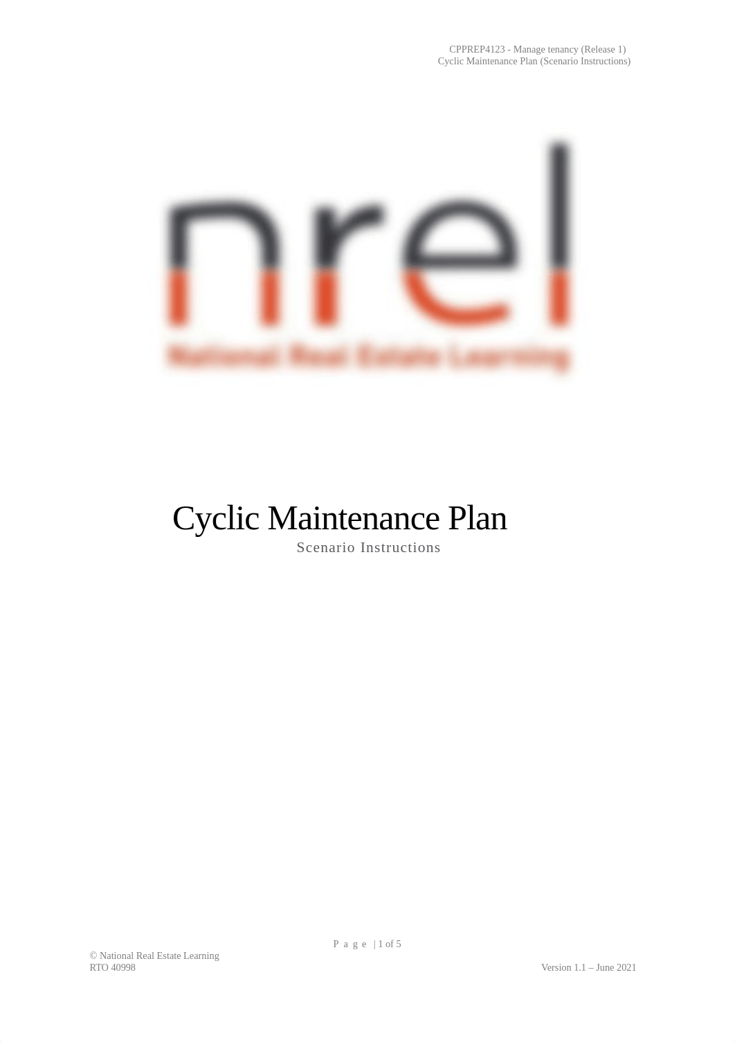 NREL - CPPREP4123 - Cyclic Maintenance Plan (Scenario Instructions) v1.1.docx_dx4a999p6cv_page1