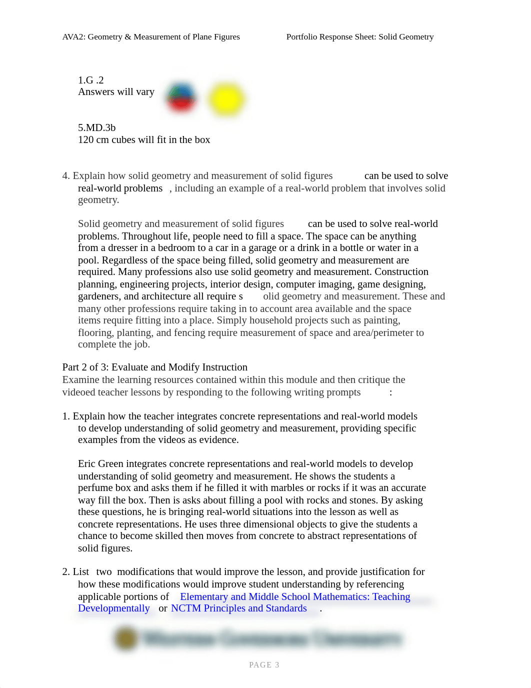 AVA2: Geometry & Measurement of Plane Figures
Portfolio Response Sheet_dx4h767cdzl_page3