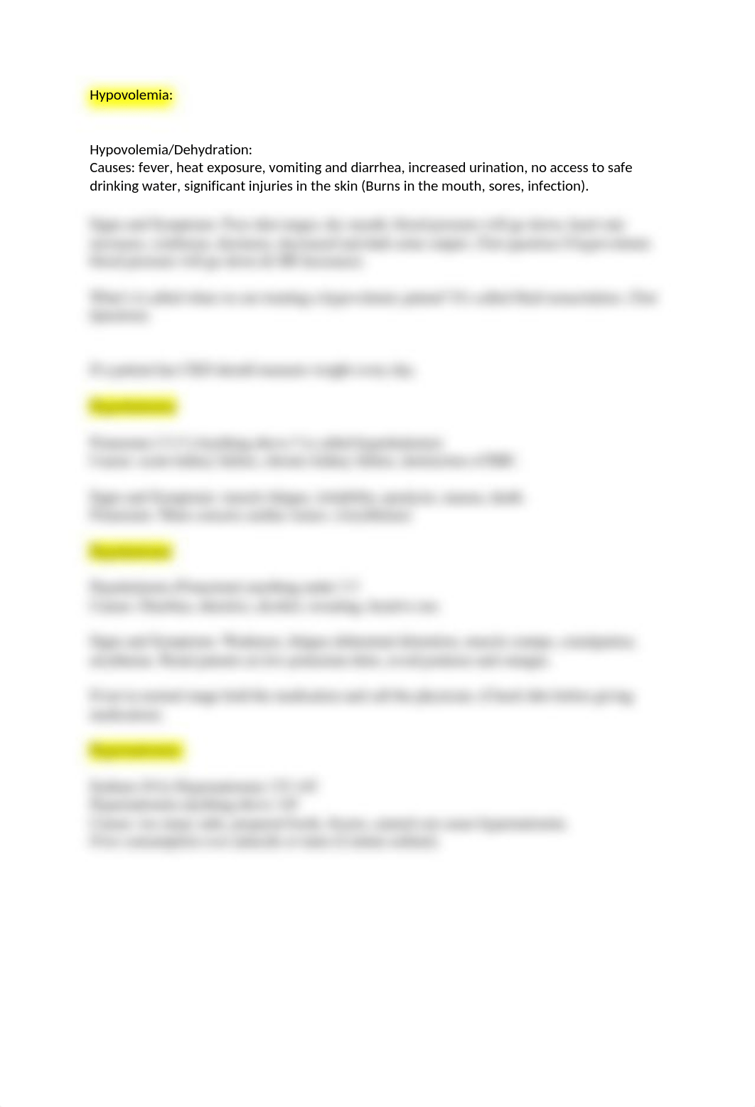 NUR 160 Week 4 Day 2 Fluid and Electrolytes .docx_dx4vkmyk9yd_page2