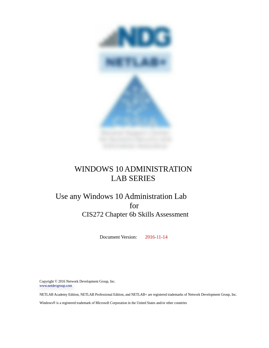 CIS272 Chapter 6b Skills Assessment - Netlab-Win10 Admin Lab (1).docx_dx4yzbjvopg_page1