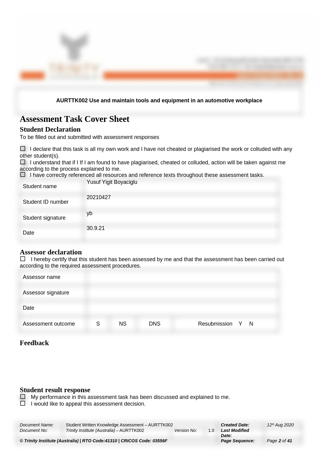 AURTTK002yb_Assessment 1_Written Knowledge Question.docx_dx51tlzjmvg_page2