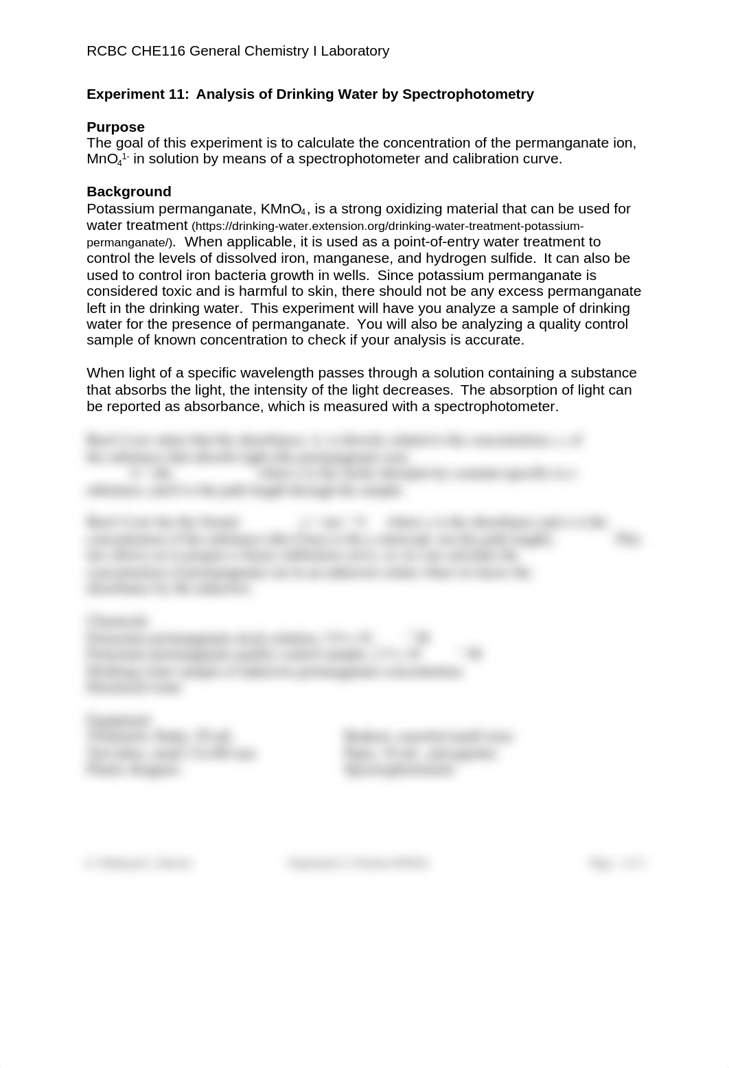 RCBC CHE116 Exp 11 Analysis of Drinking Water(1).docx_dx57ym07rls_page1