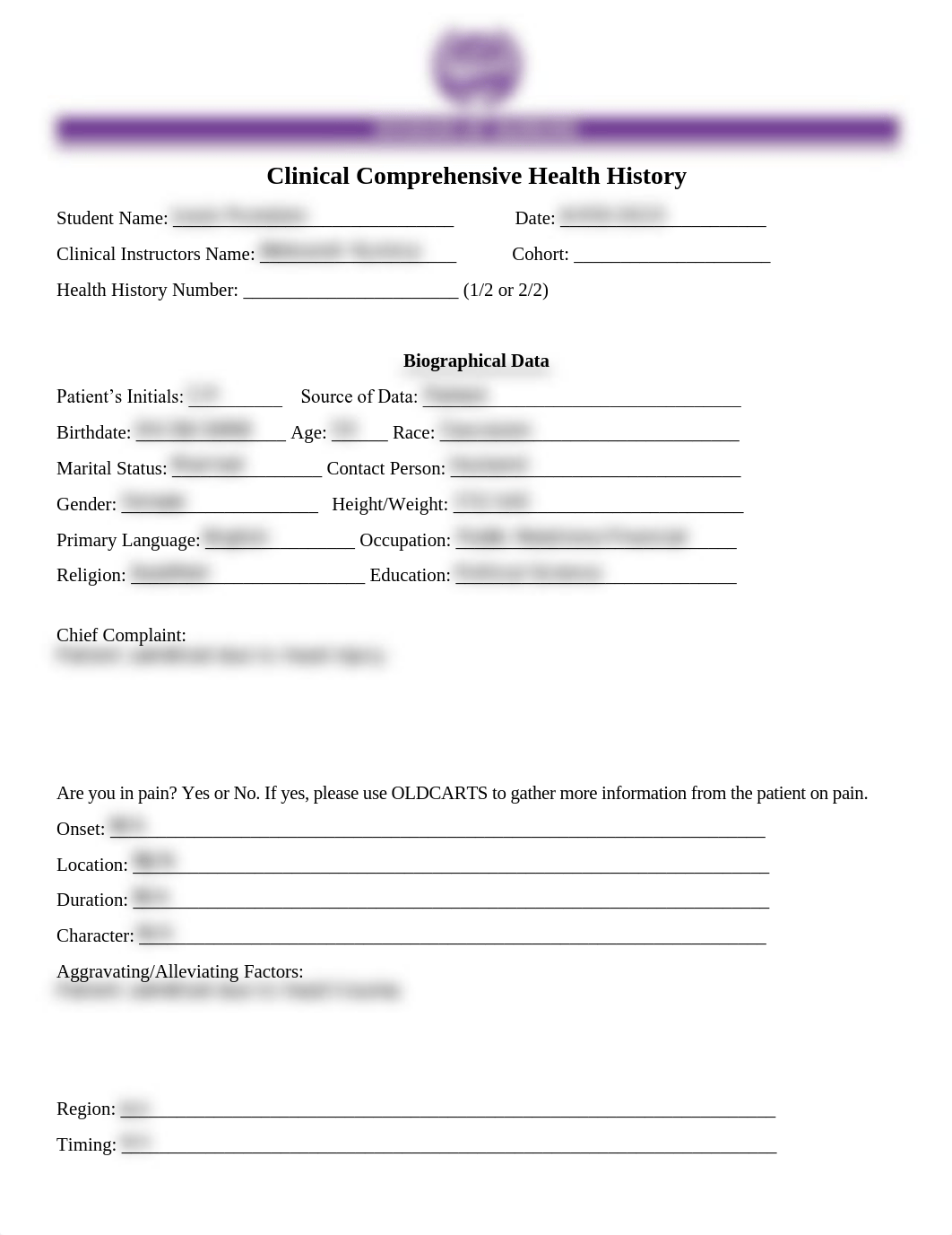 FORM- Clinical Comprehensive Health History & Assessment.pdf_dx5fiw66aj1_page1