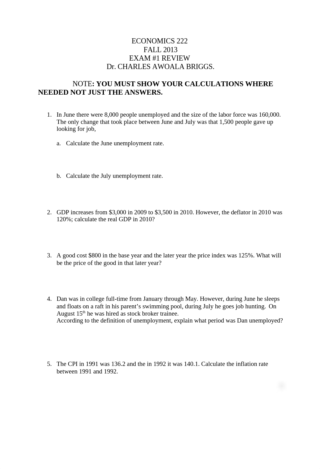 EXAM #1 REVIEW MACROECONOMICS 222  FALL 2013.(1)_dx5hx51leox_page1