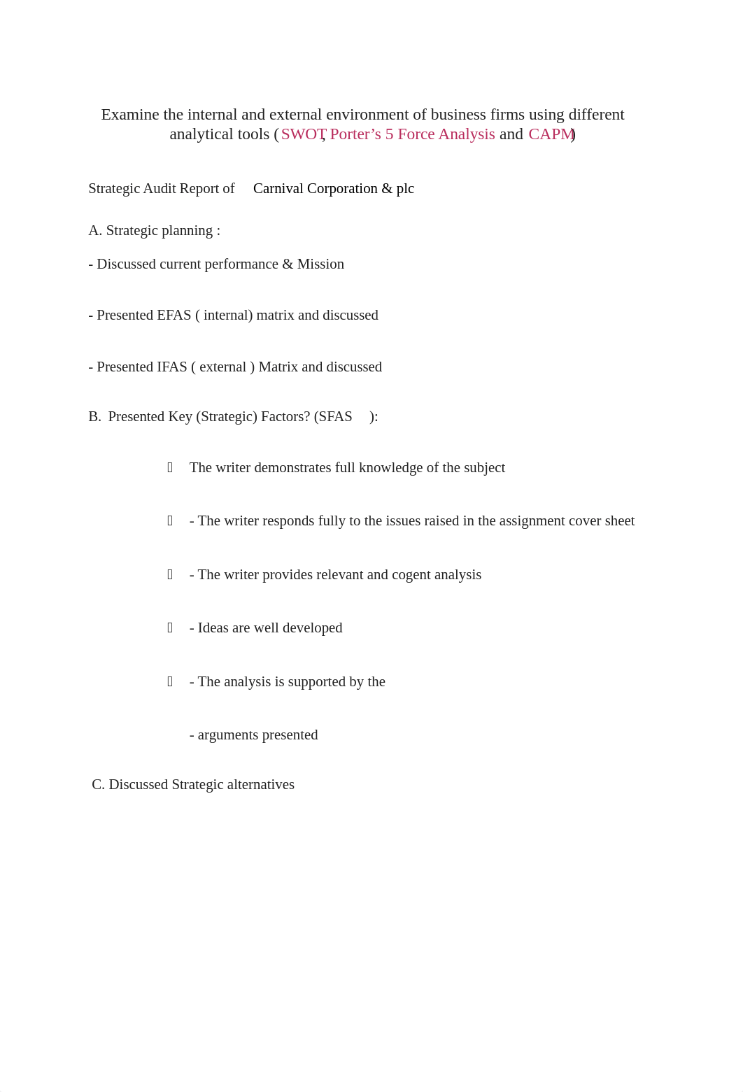 Strategic Audit Report  of Carnival Corporation & plc ORDER 91 FINAL.docx_dx5jxuq5vqw_page1