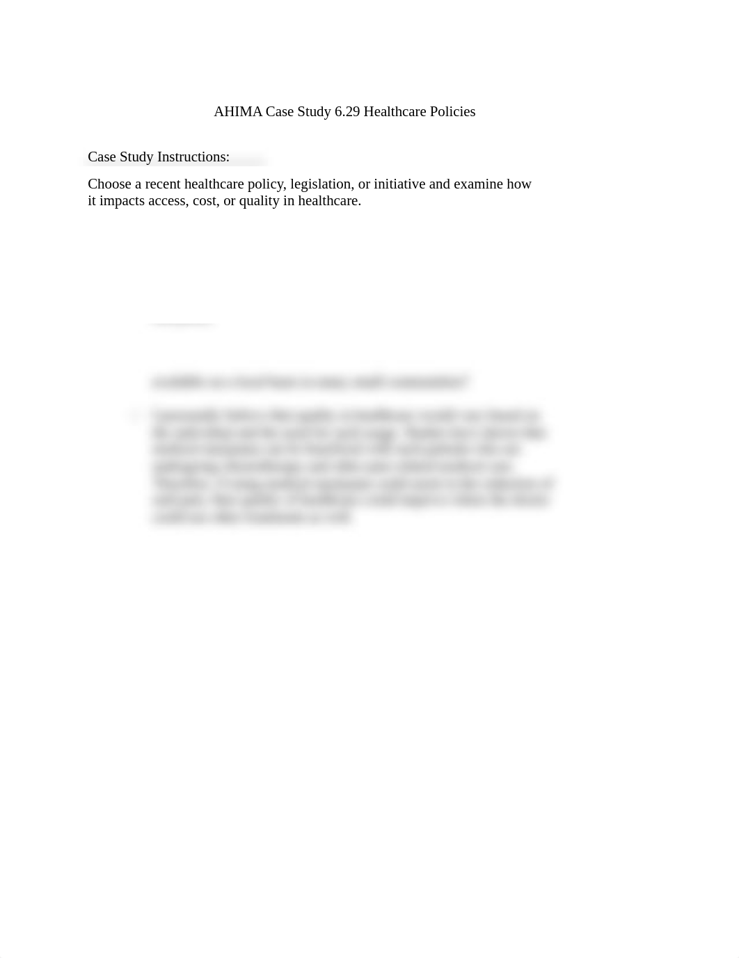 AHIMA Case Study 6.29 Healthcare Policies.docx_dx5sqldos1e_page1