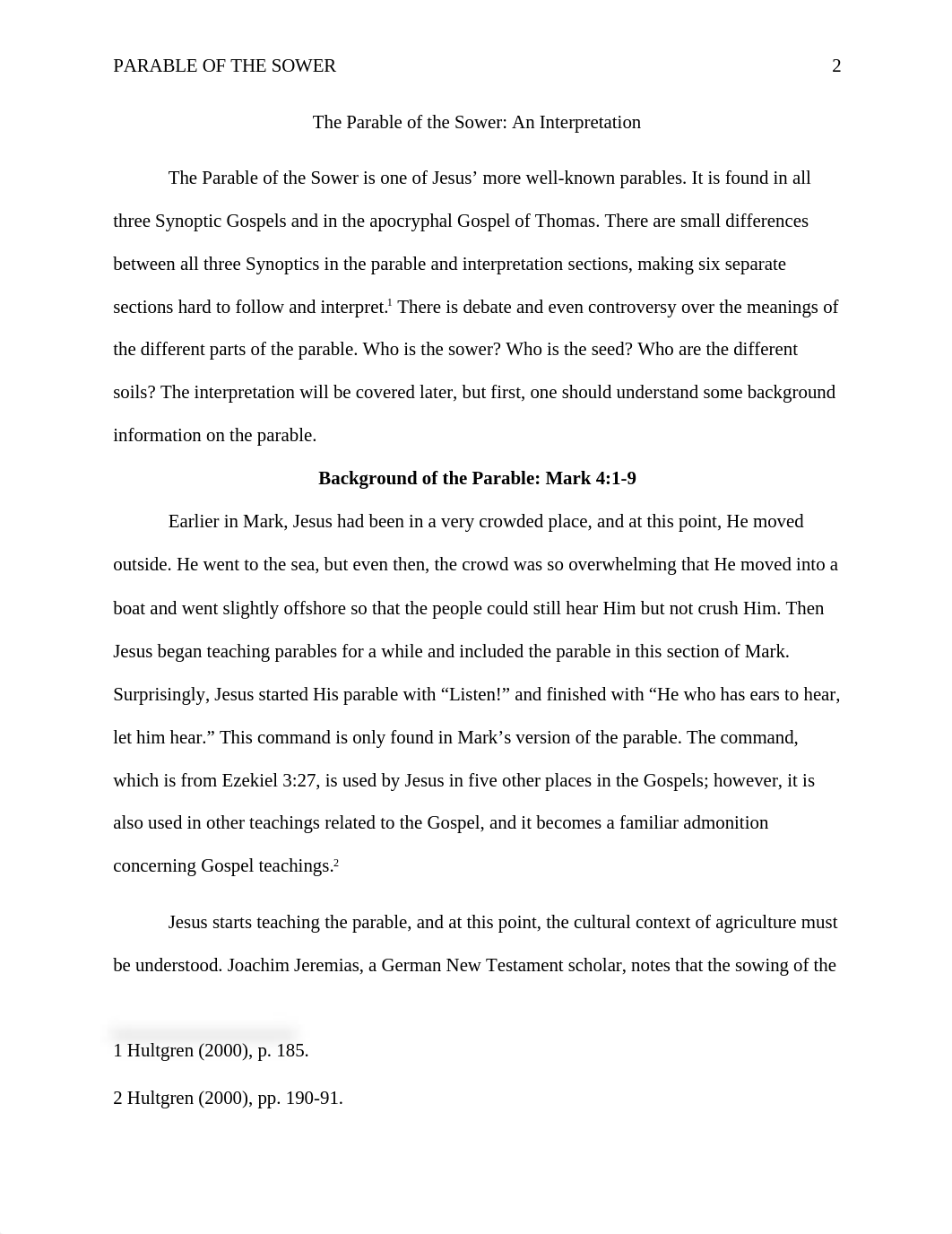 The Parable of the Sower Paper (Spencer, Wineinger, and McGrady).docx_dx5stzu2qk8_page2