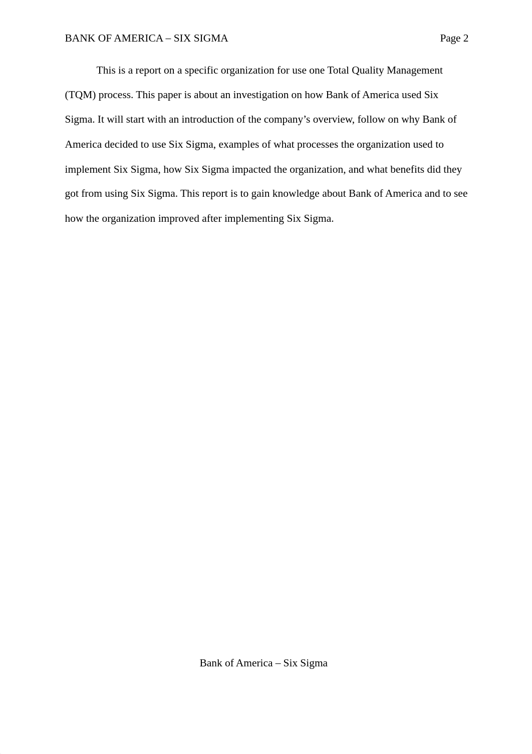 Bank of america six sigma MGT 340.docx_dx5zi47om4c_page2