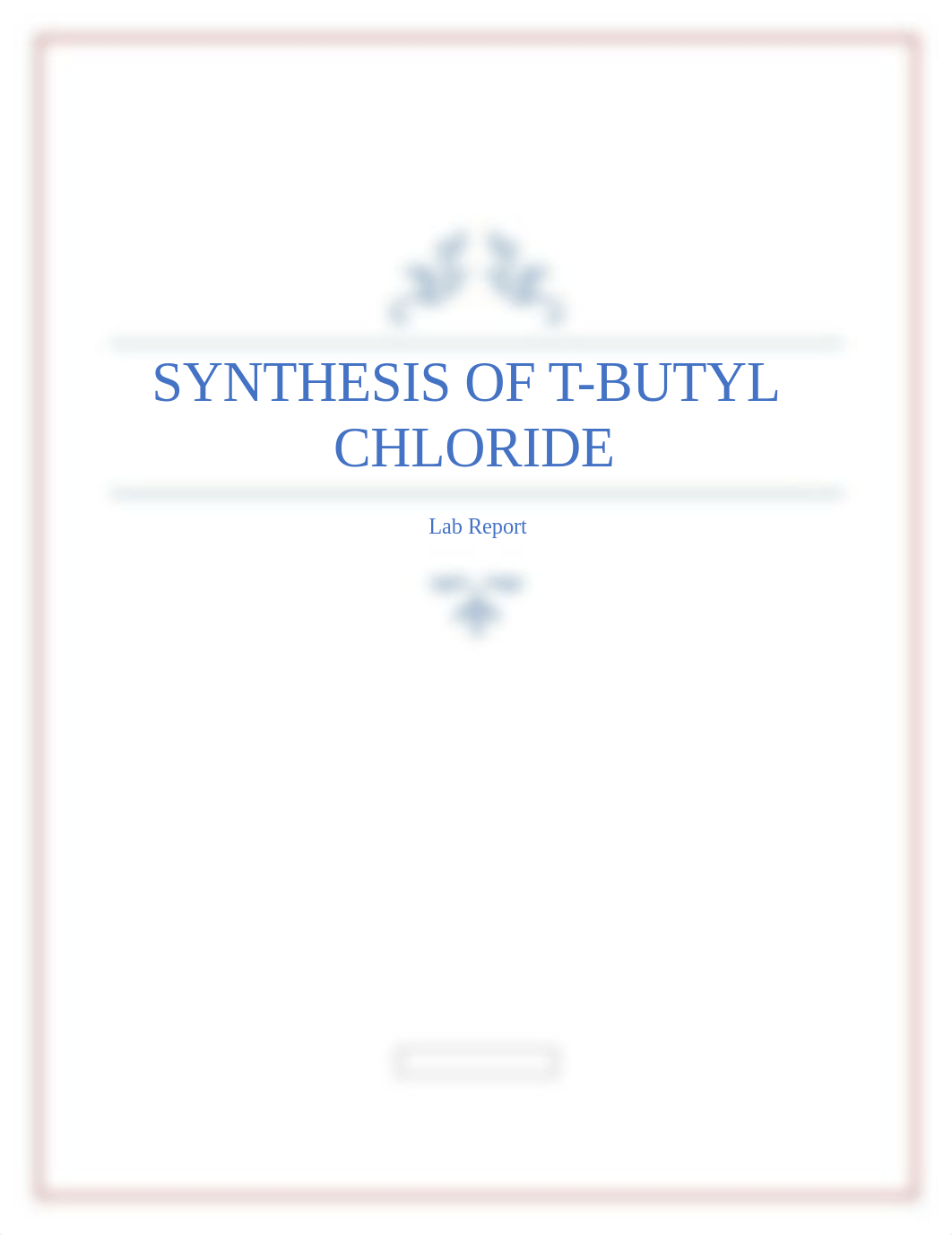 Synthesis of t-butyl chloride Lab report 2.docx_dx66x7962g1_page1