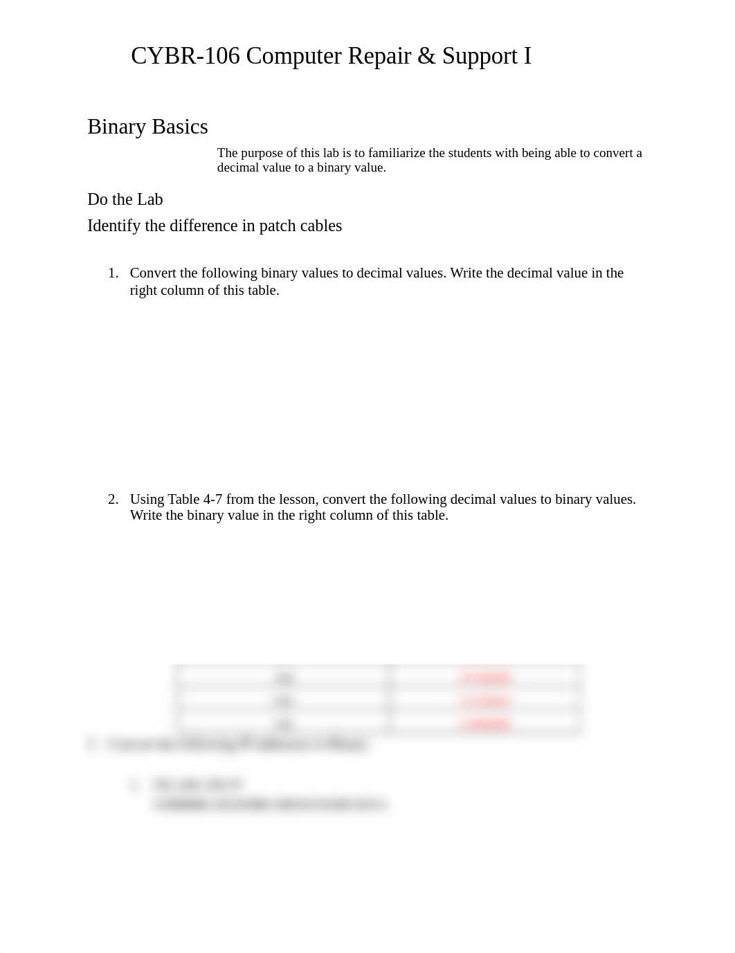 Lab 15 - Converting Binary to Decimal and Decimal to Binary - Tamfor Dulin.docx_dx6er3j8uld_page1