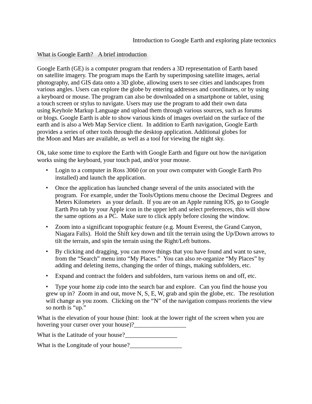 Introduction to Google Earth WITH exploring plate tectonics BM_STRAW MASTER october 2020 fillable an_dx6p26cczmf_page1