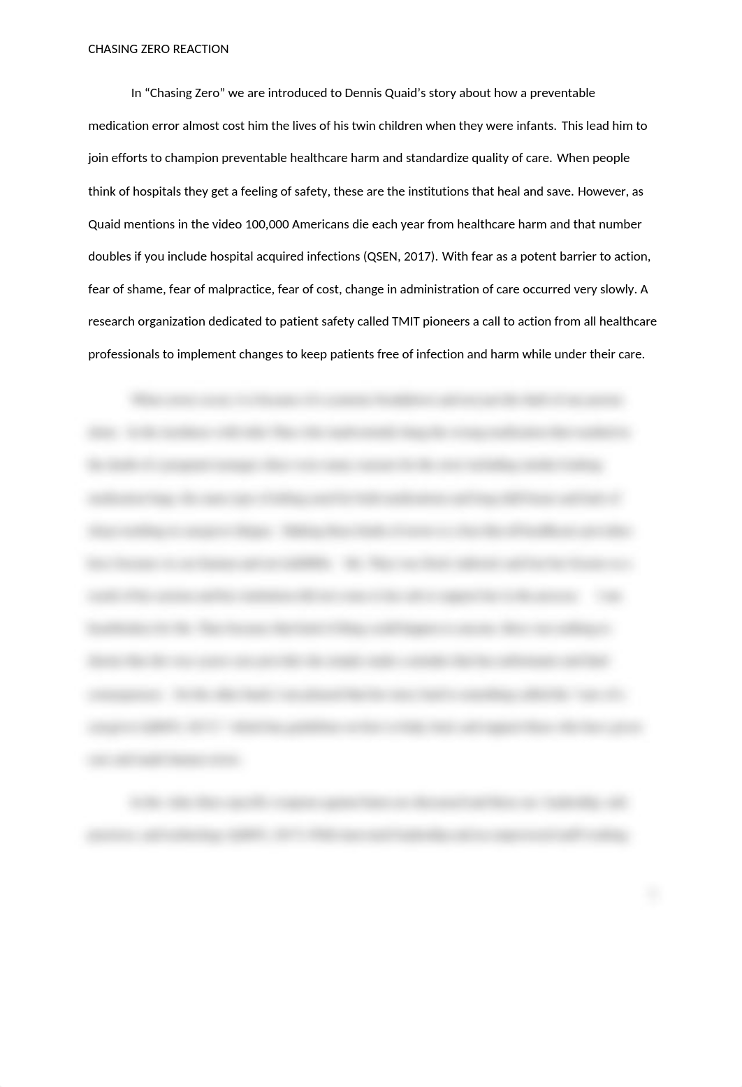 Chasing Zero Reaction Paper .docx_dx6pwoszokn_page1