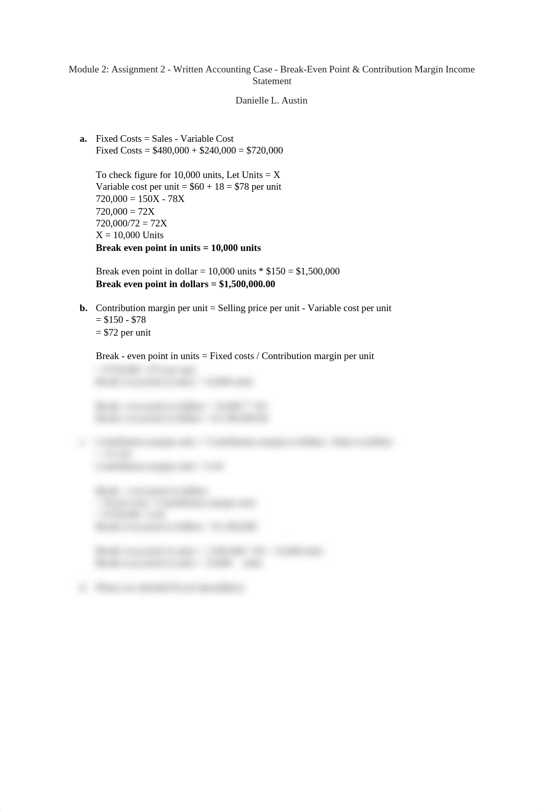 Module 2 -- Assignment 2 -- Written Accounting Case -- Break-Even Point & Contribution Margin Income_dx6t60tiicj_page1