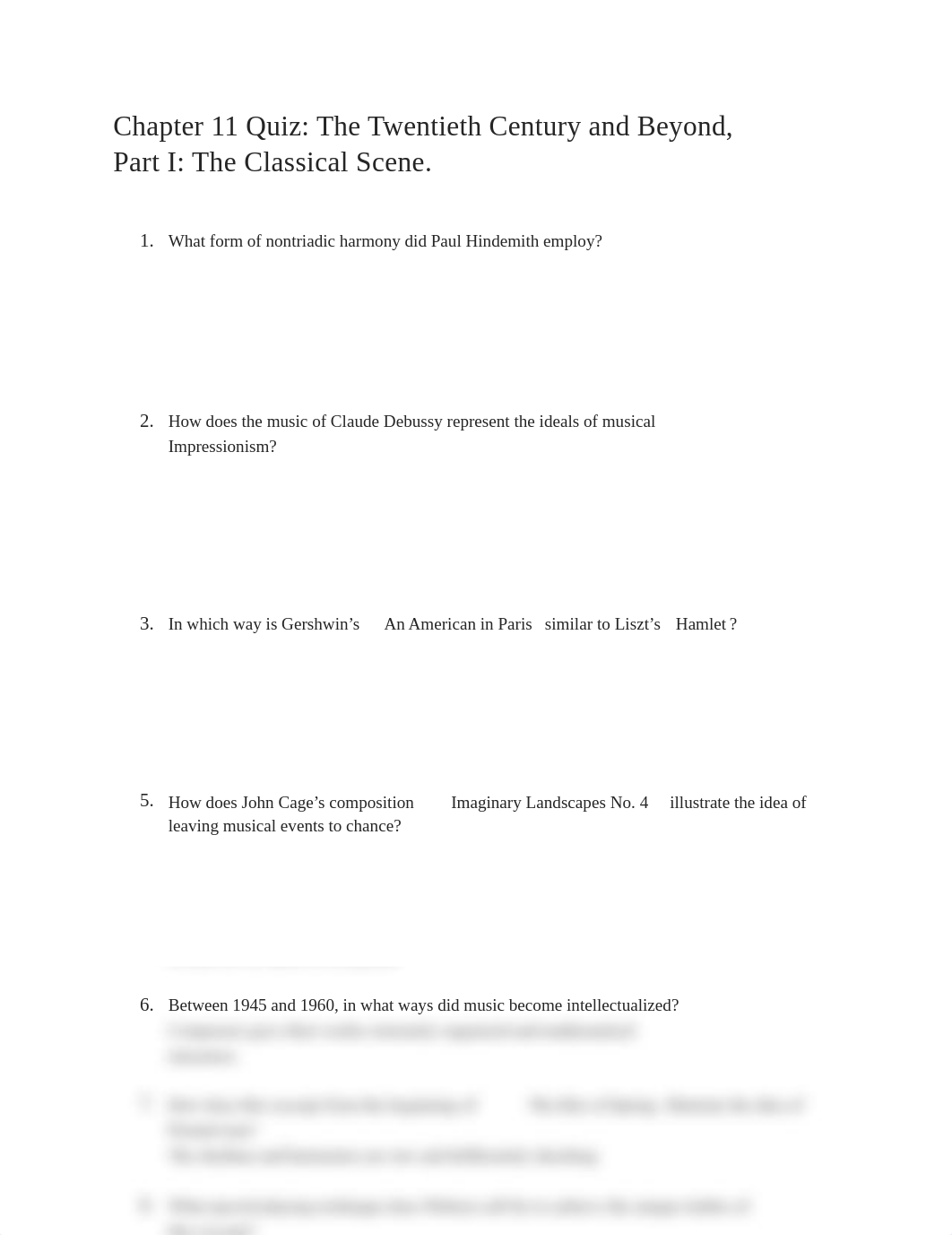 Chapter 11 Quiz The Twentieth Century and Beyond, Part I The Classical Scene.docx_dx6ttsanz75_page1