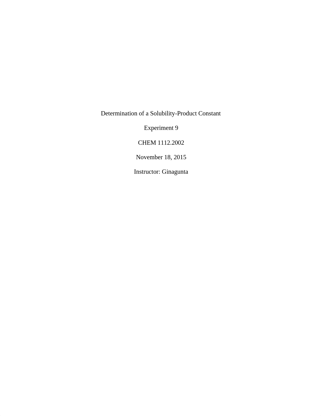 Determination of a Solubility product constant Post Lab.docx_dx75jkxm467_page1