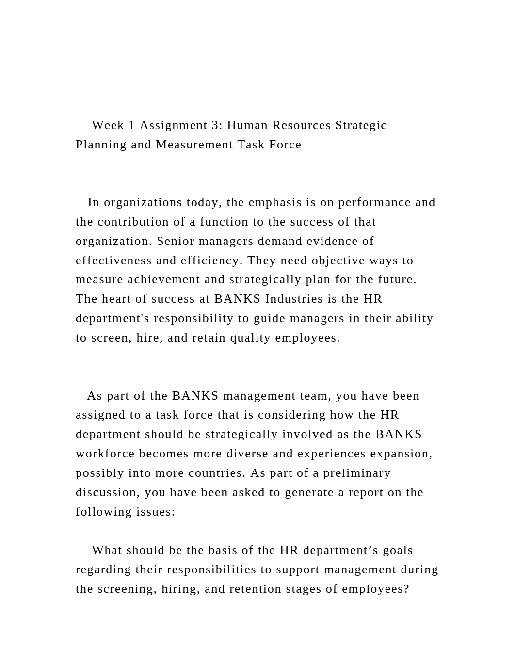 Week 1 Assignment 3 Human Resources Strategic Planning and M.docx_dx75rgbt6mw_page2