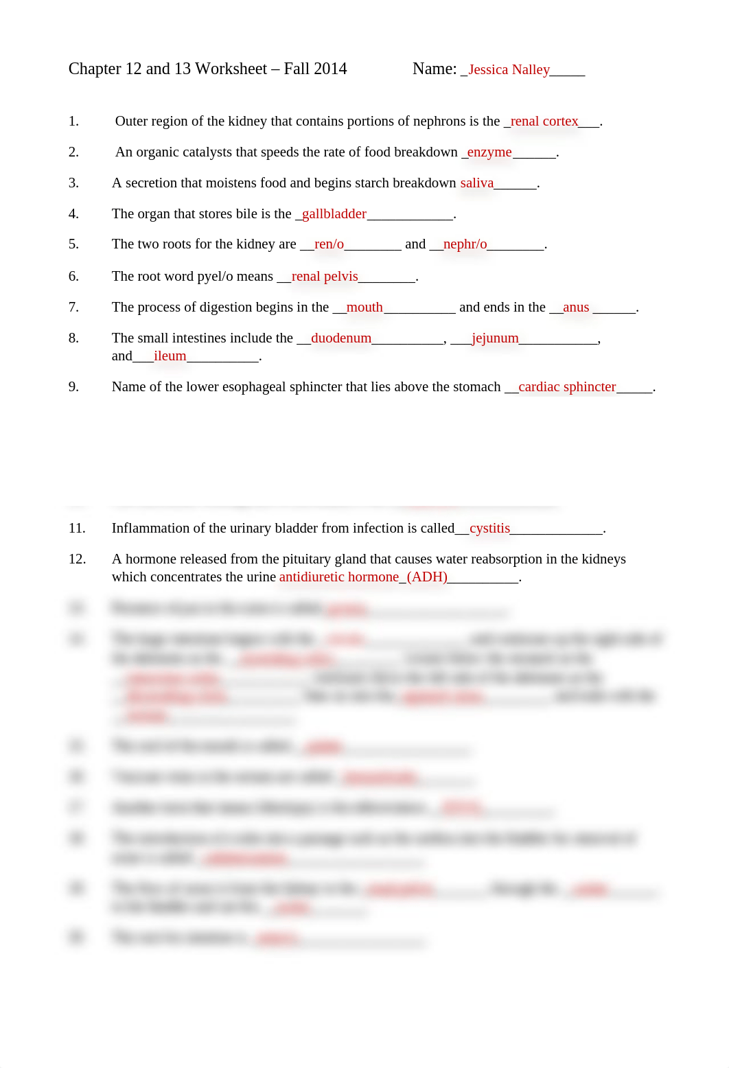 AHS 115 Chapter 12 and 13 Worksheet - Fall 2014.docx_dx76l66cazb_page1