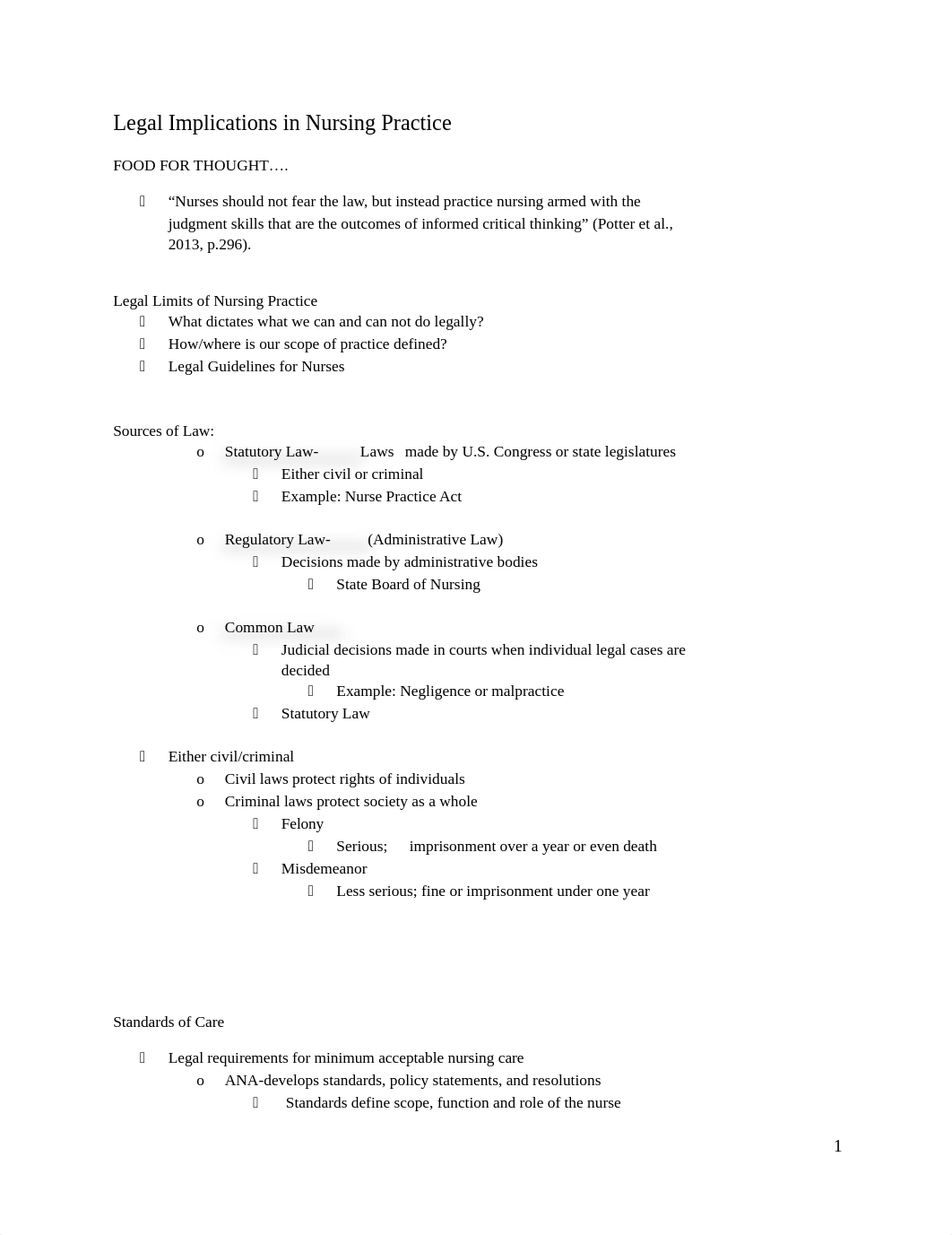 Student Notes outline - legal - ethical.docx_dx790azn8f7_page1