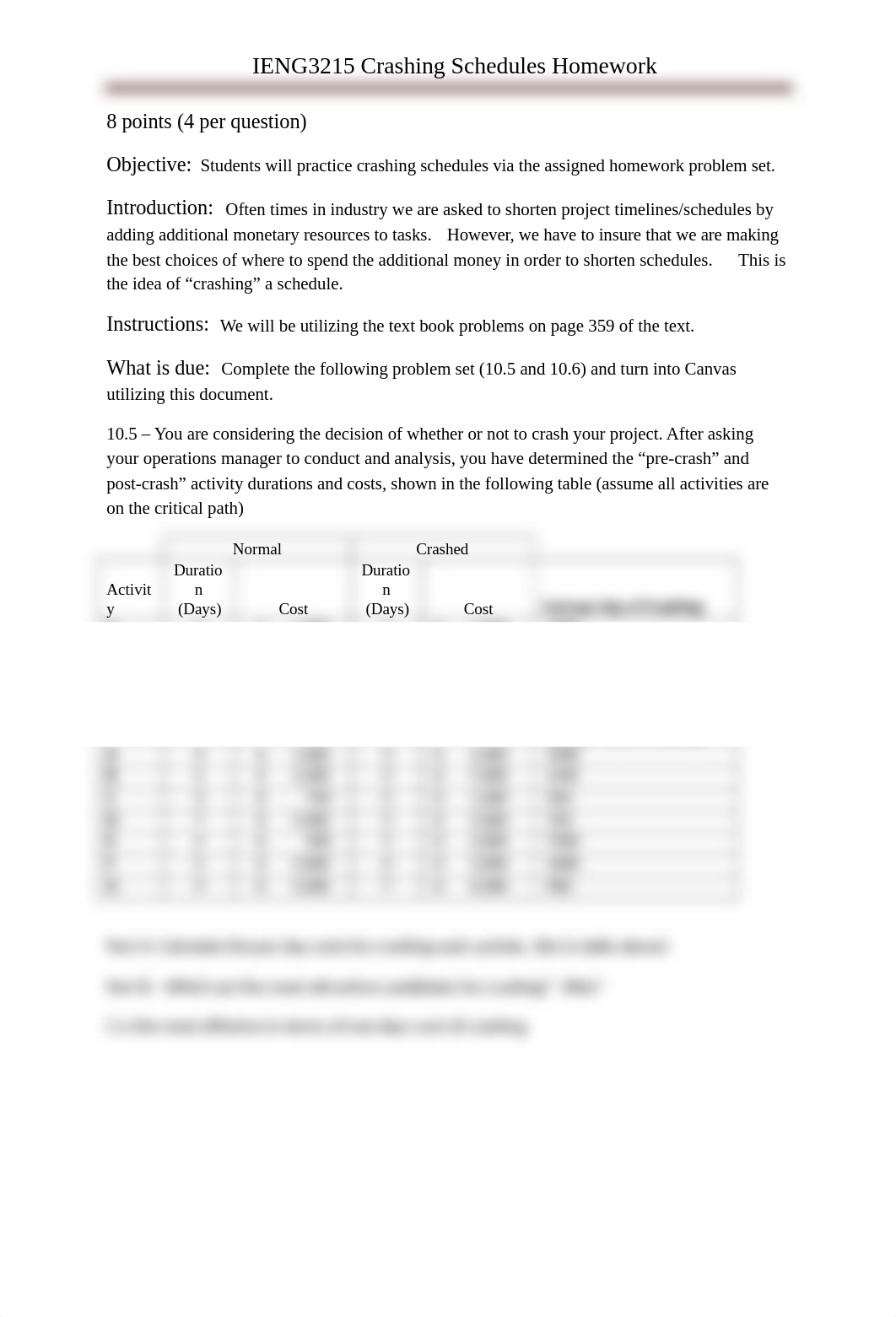 IENG3215 InClass_Crashing Schedules-10.5 and 10.6 nn.docx_dx7bsh4d416_page1