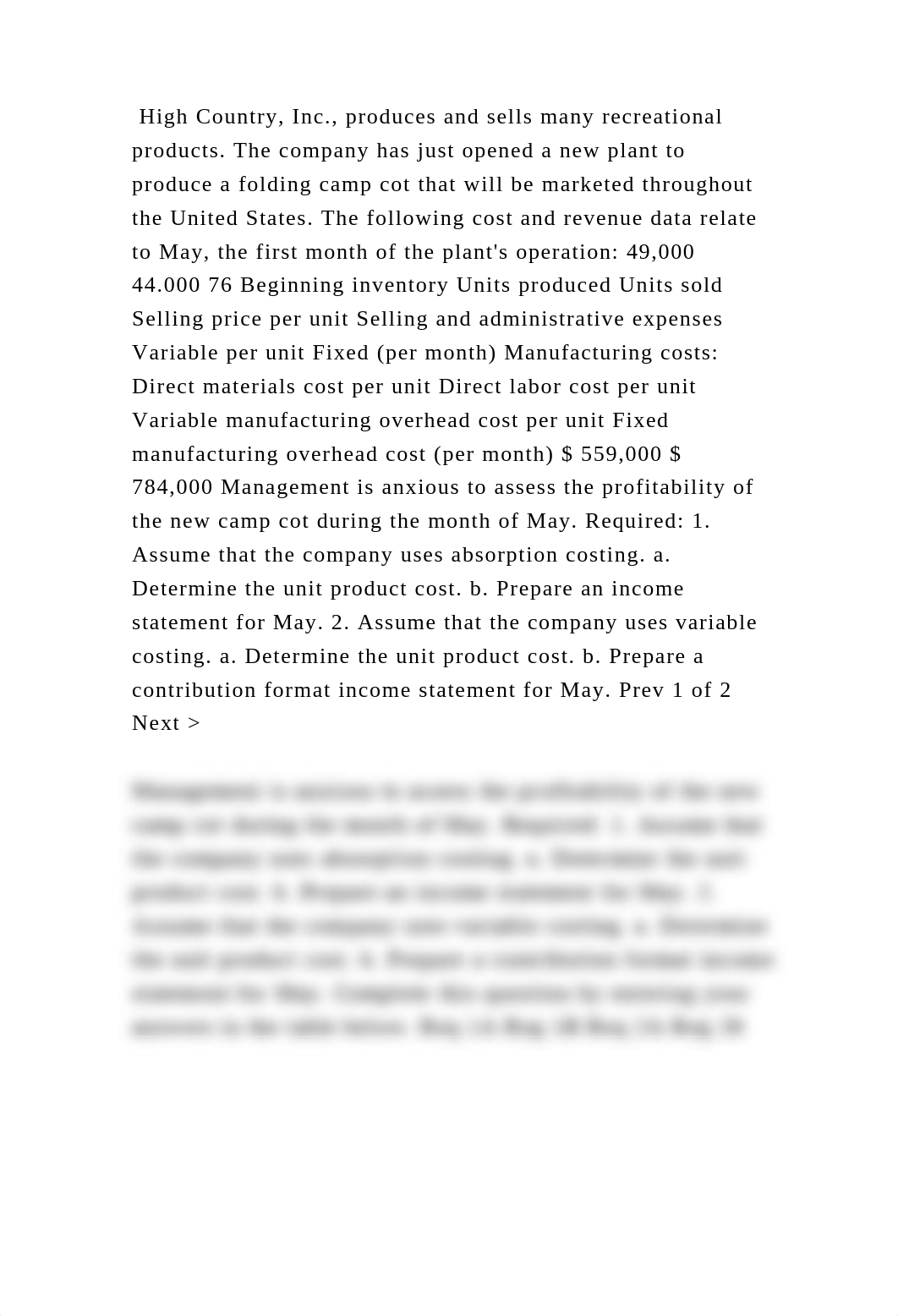 High Country, Inc., produces and sells many recreational products. Th.docx_dx7j4l9m2hk_page2