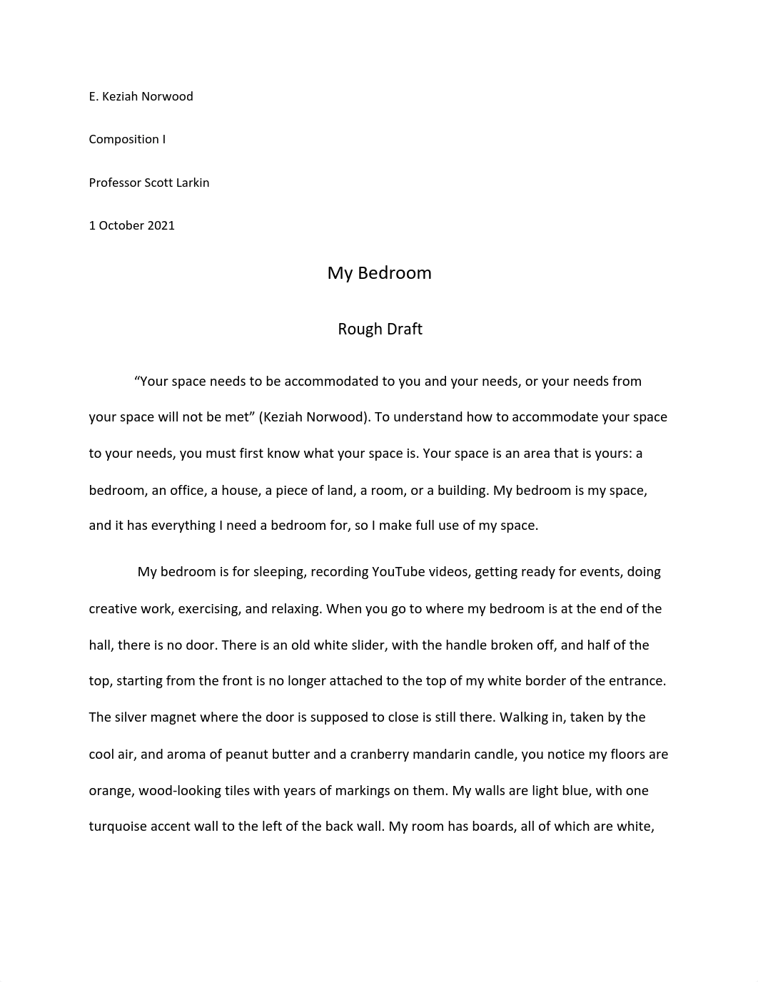 My Bedroom - Descriptive Essay, Teacher Draft.pdf_dx7q3k0s0ml_page1