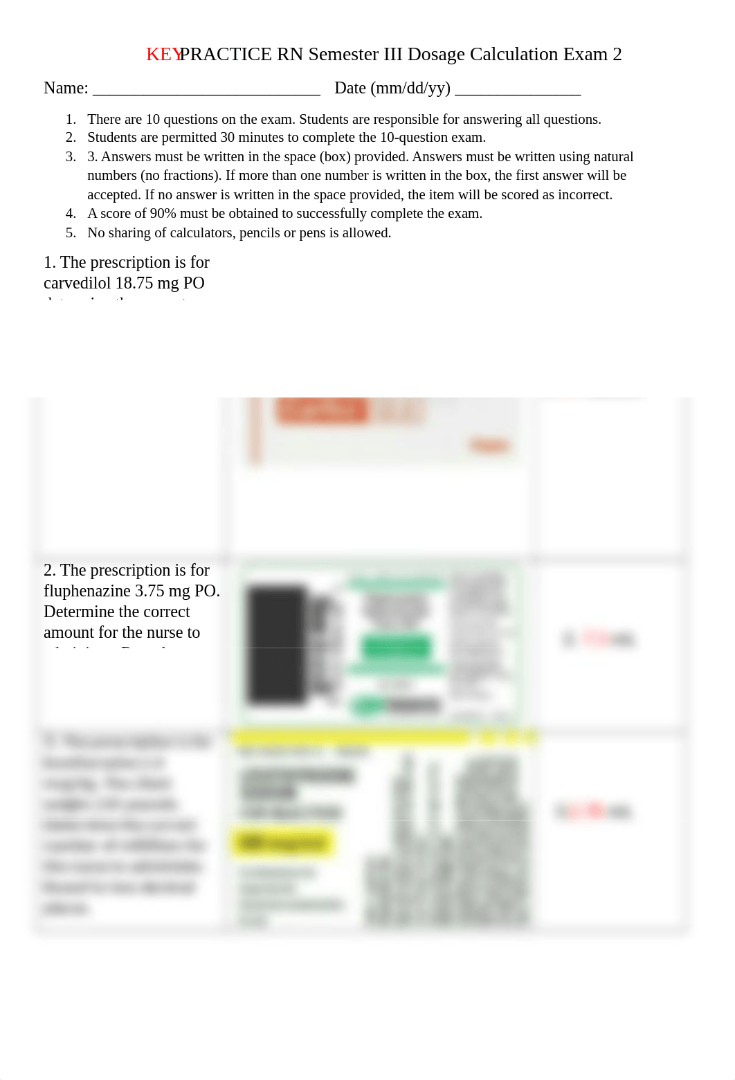 KEY PRACTICE Dosage Calculations Exam 2 (1).docx_dx7xuocwrde_page1