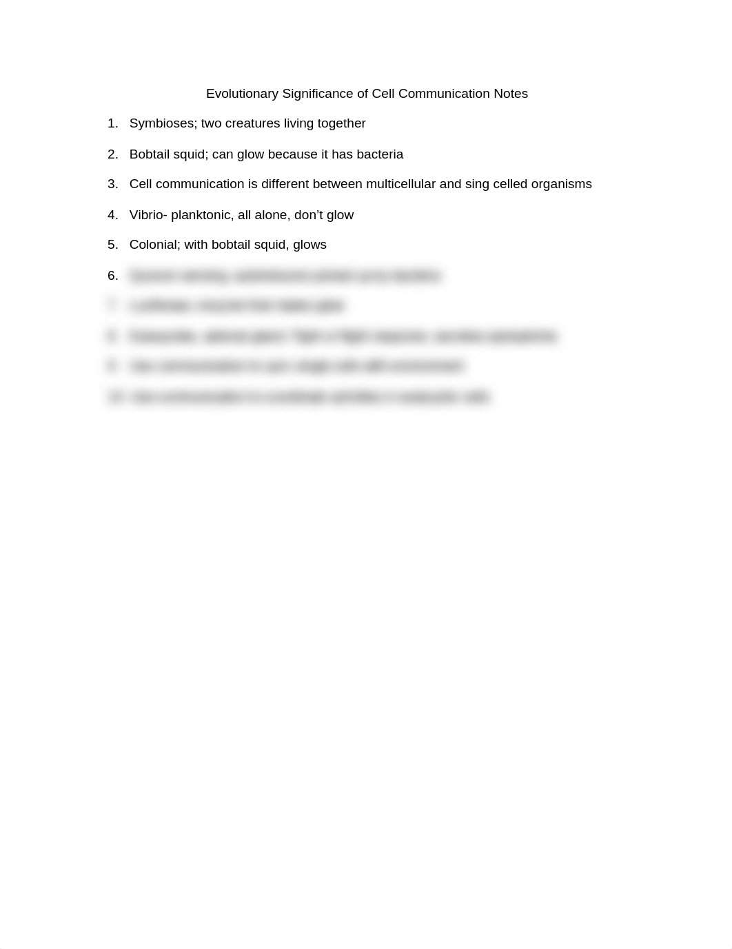 Evolutionary Significance of Cell Communication Notes_dx7zuh1pxjl_page1