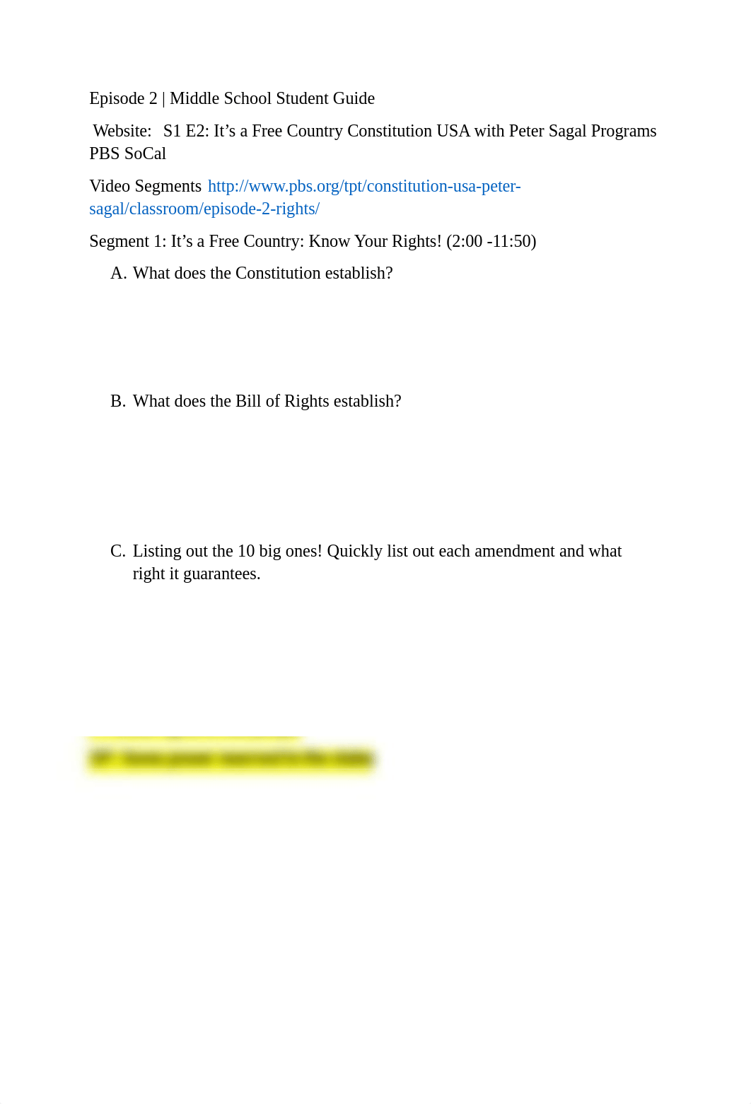 Constitution USA Episode 2 Questions Rights.docx_dx8ae1nvc8p_page1