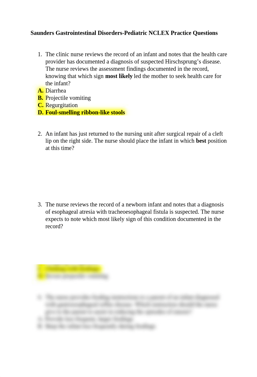 Saunders Gastrointestinal Disorders Test 5.doc_dx8en1576f5_page1