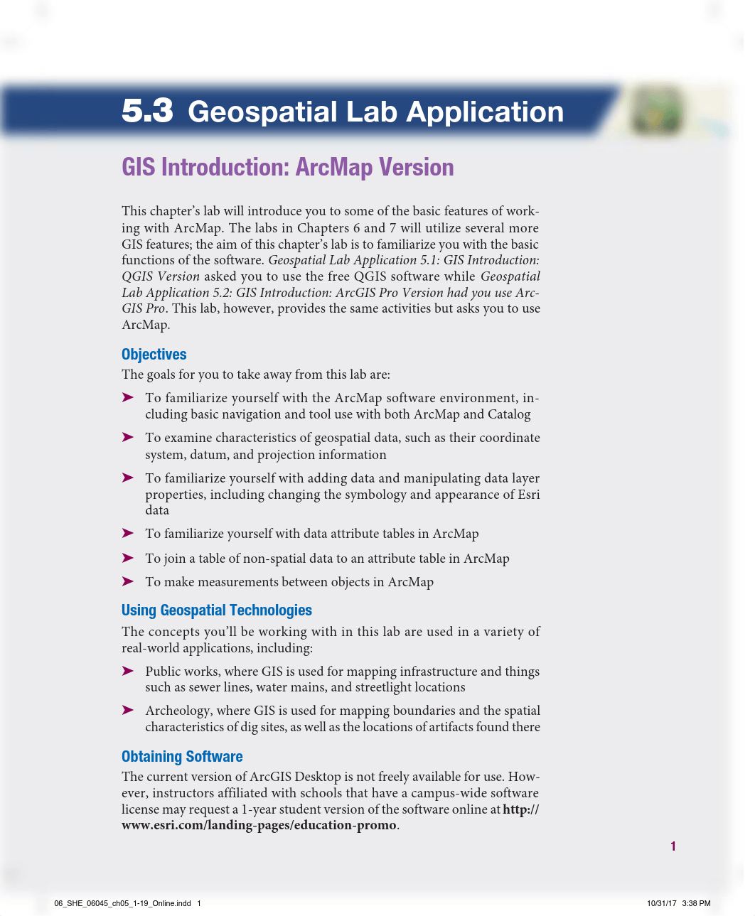 5.3 Geospatial Lab Application, GIS Introduction - ArcMap Version.pdf_dx8o6gx6hk4_page1