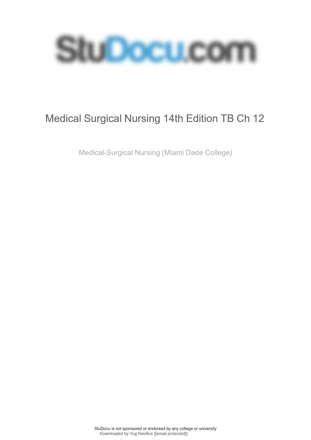 Chapter 12 Test Bank Medical Surgical Nursing 14th Edition PAIN MANAGEMENT.pdf_dx8q3t3cs5q_page1