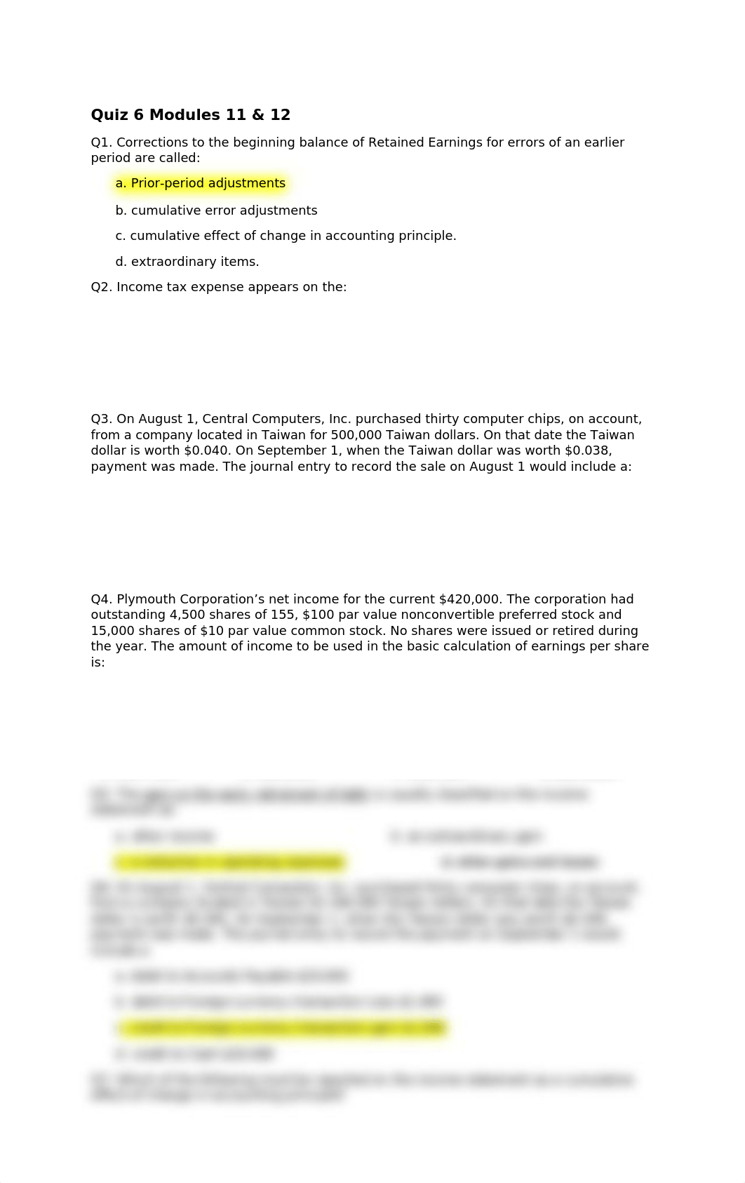 Quiz 6 Module 11 & 12 statement of Cash Flows.docx_dx9upk6gi4o_page1