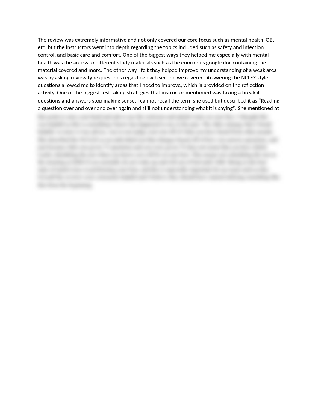 NCLEX Review Reflection .docx_dxa157kr0tk_page1