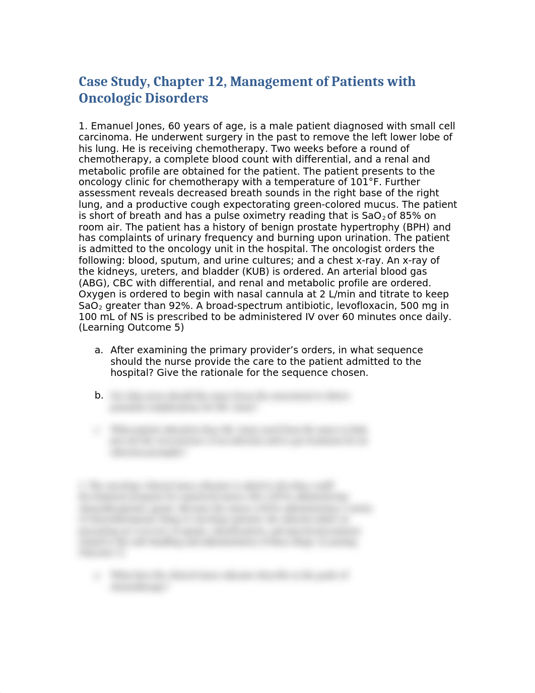 Care of the oncology patient case study.docx_dxab377gkh4_page1