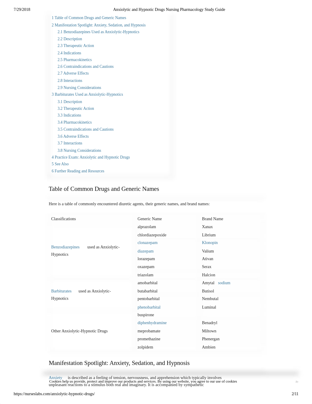 Anxiolytic and Hypnotic Drugs Nursing Pharmacology Study Guide.pdf_dxalpk476e4_page2