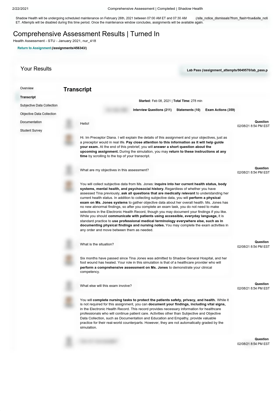 Comprehensive Assessment _ Completed _ Shadow Health trancript.pdf_dxap87xfktn_page1