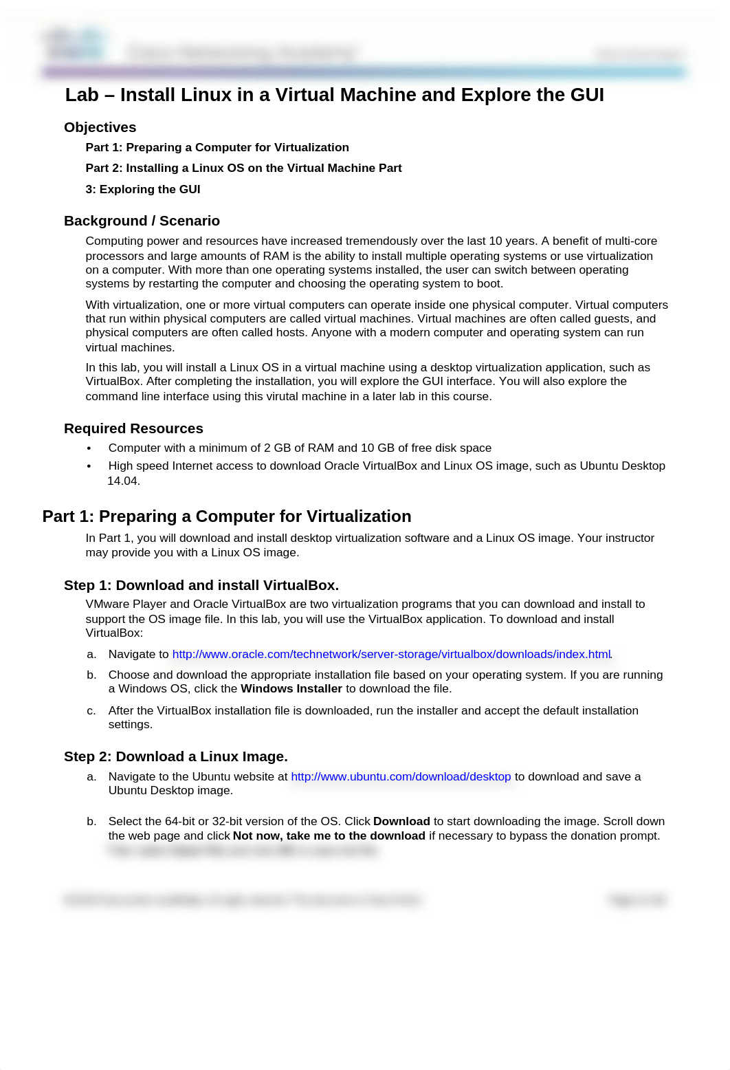 10.4.1.4 Lab - Install Linux in a Virtual Machine and Explore the GUI.docx_dxb0eucggdz_page1