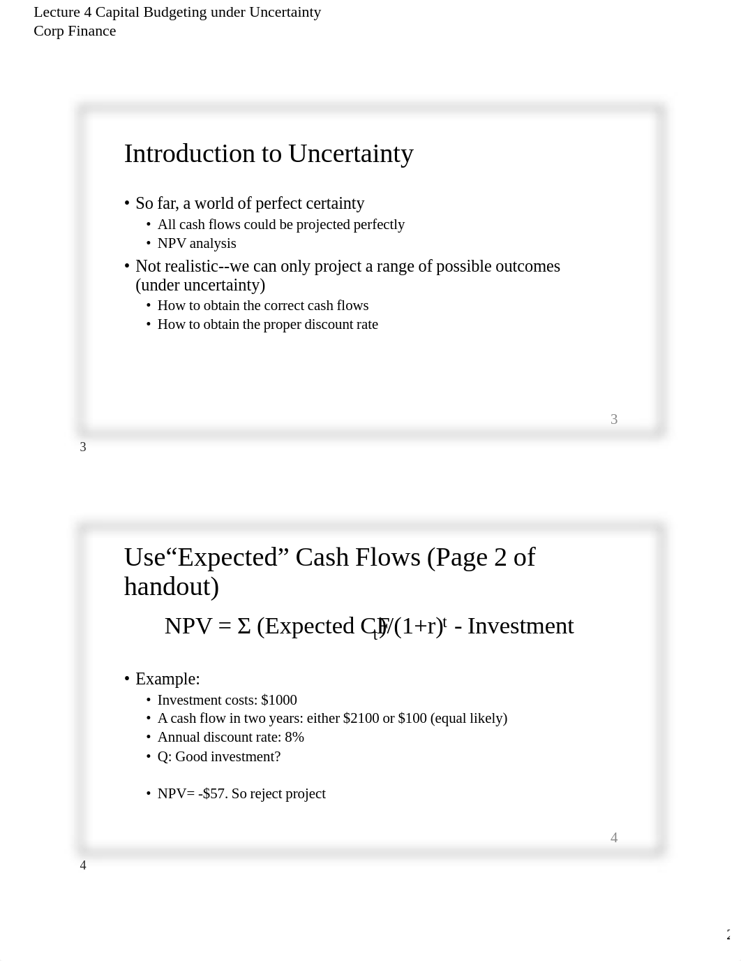 Lecture4 Capital Budgeting under Uncertainty Slides _for Sep 10th_.pdf_dxbmsrw2lt5_page2