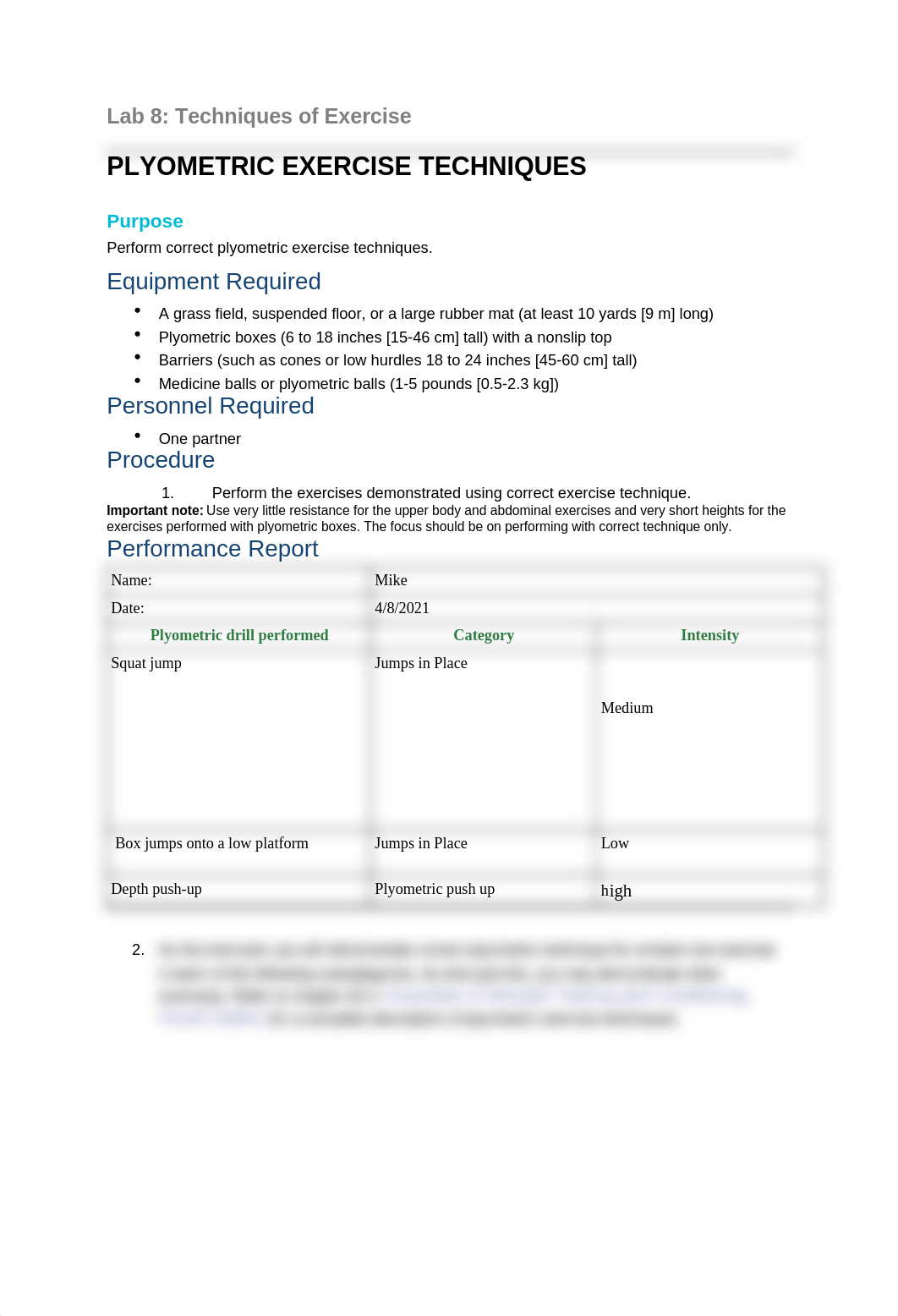 Lab 8 - Techniques of Exercise (Plyometric Exercise Techniques).docx_dxbyieumucq_page1