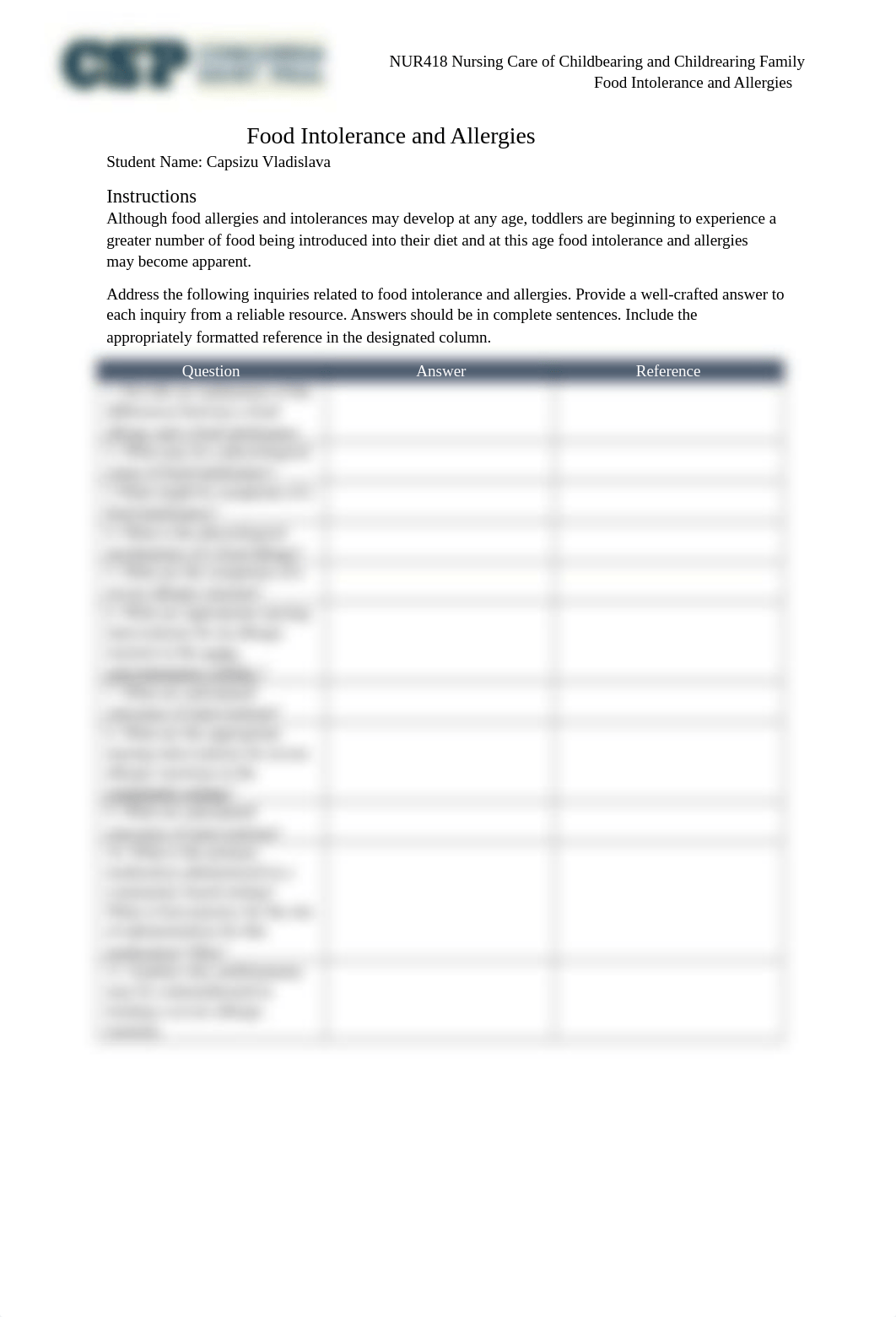 NUR418 Food Intolerance and Allergies.docx_dxc2iwccias_page1