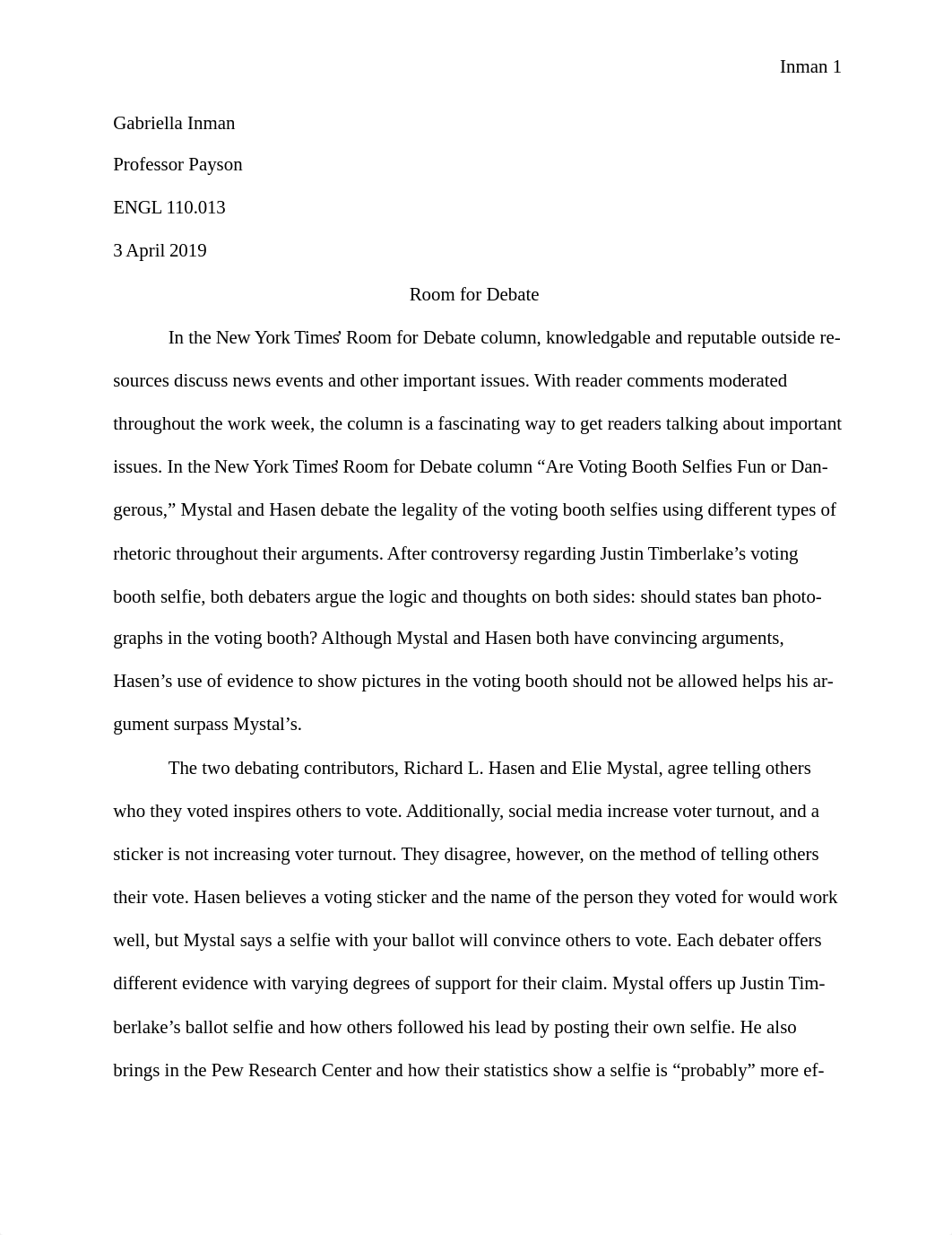 Room for Debate Essay.docx_dxc3w4q12qp_page1