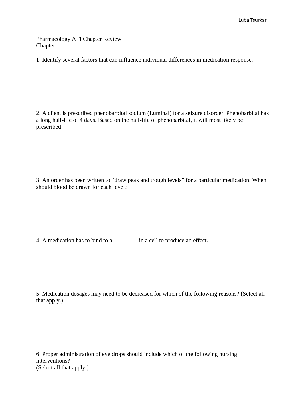 Pharmacology ATI Chapter Review_dxcb73nydhb_page1