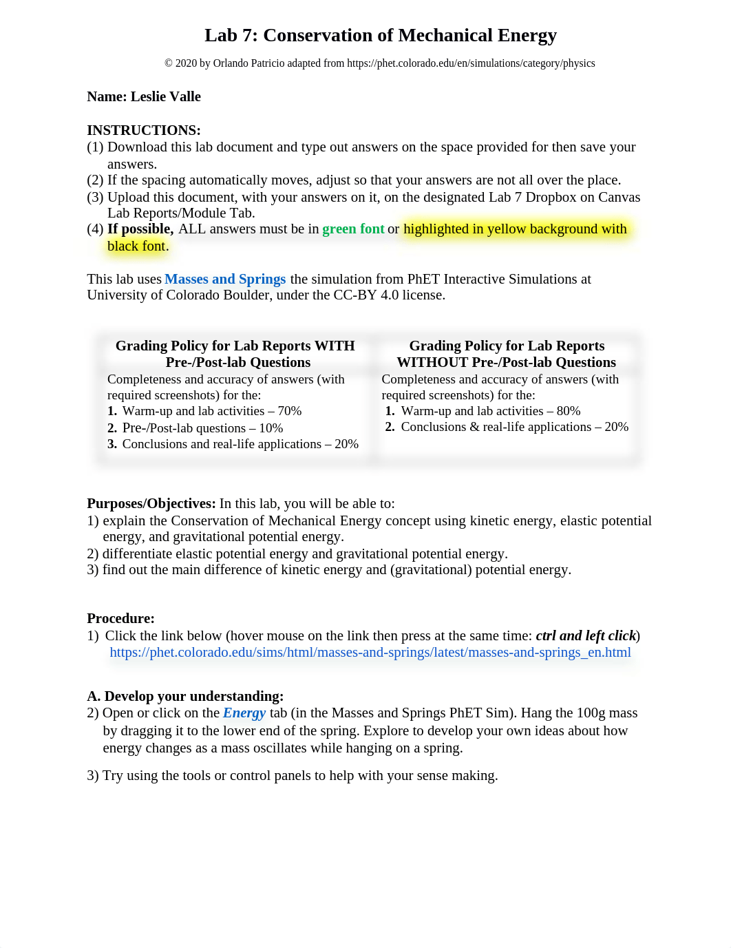 Module 2 Lab 7 Conservation of Mechanical Energy RE.docx_dxce11kvocc_page1