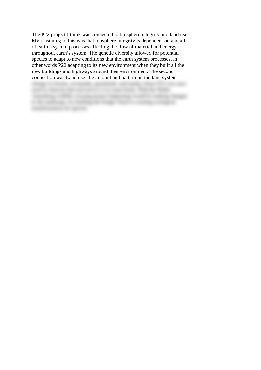 The P22 project I think was connected to biosphere integrity and land use.docx_dxces6vv6ru_page1