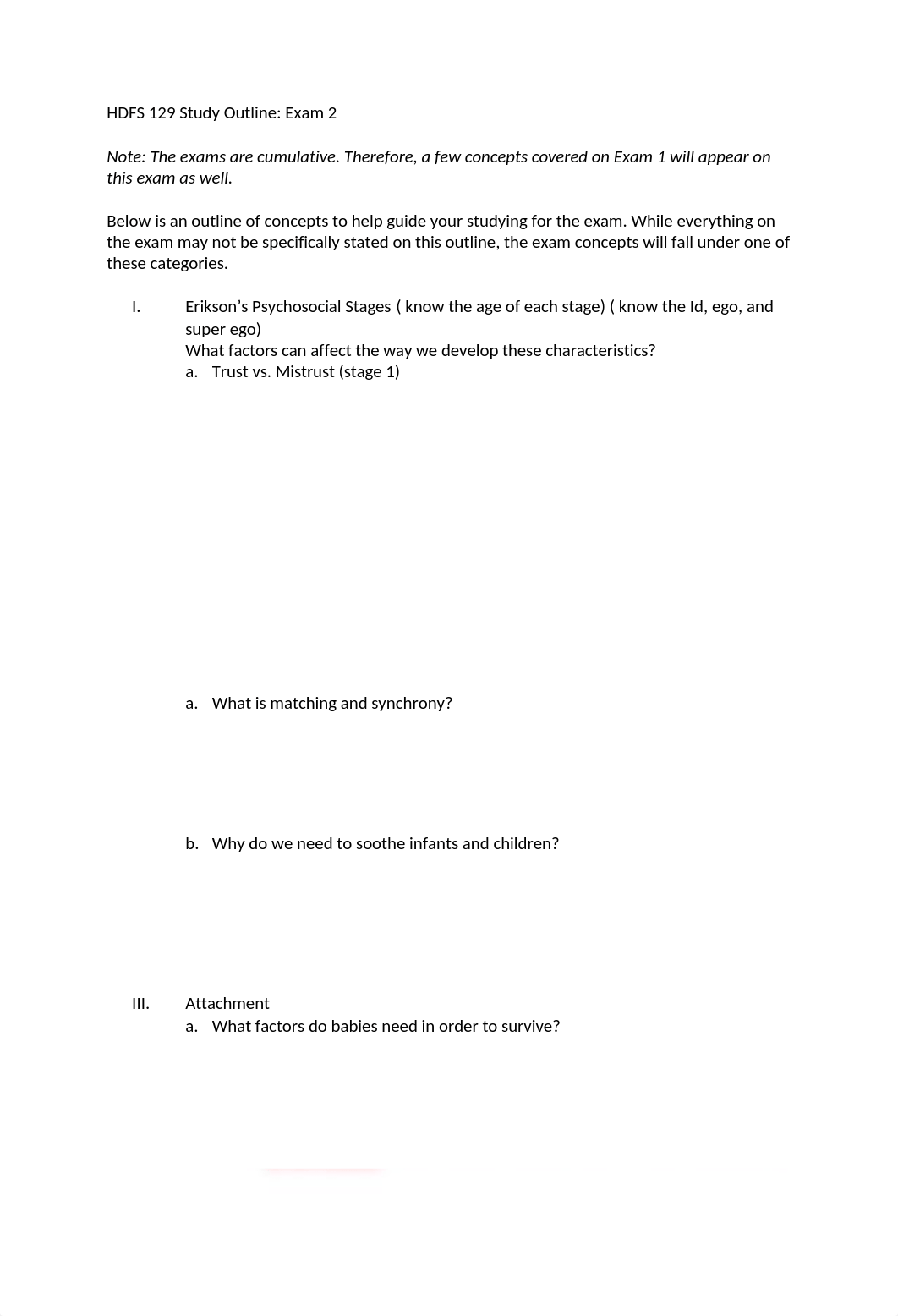 HDFS 129 Exam 2 Study Guide.docx_dxcfd3e7be9_page1